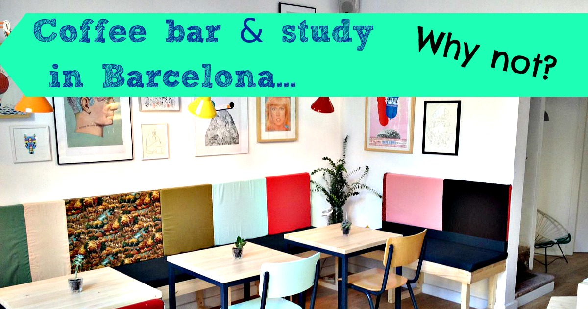 locales de Barcelona donde estudiar trabajar paz!